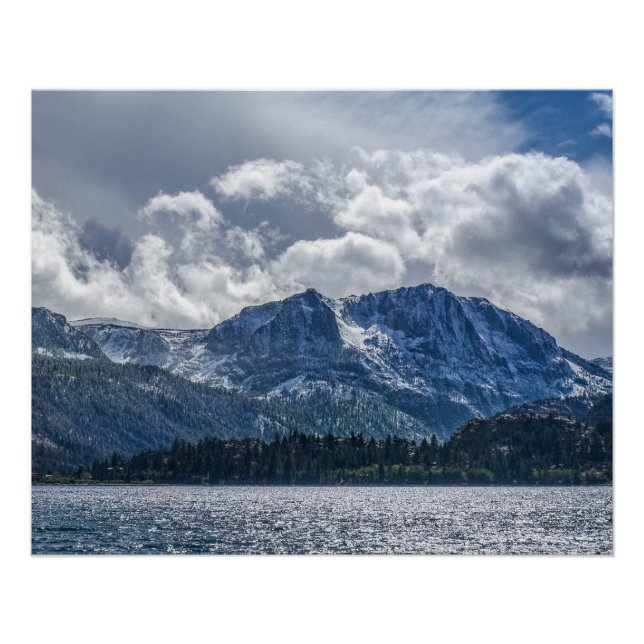 Pôster Lago June e Carson Peak com tempestade se aproxima (Frente)