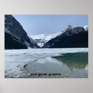 Poster Lago Louise, Alberta Famoso Ponto de Turismo