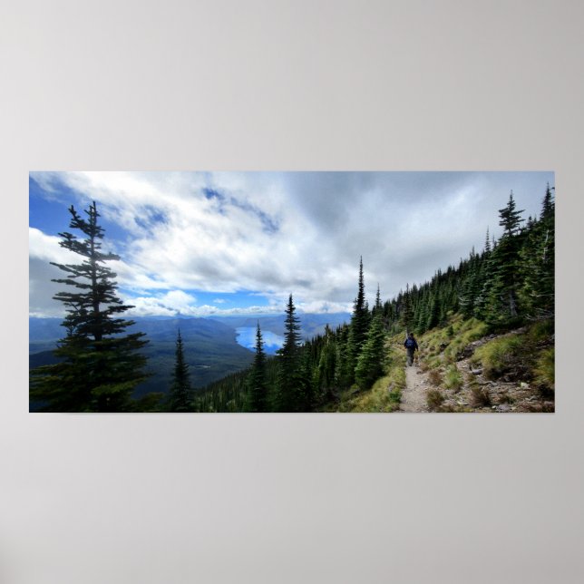 Poster Lago McDonald do Monte Brown - Parque Nacional Gla (Frente)