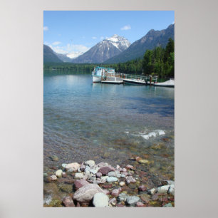 Poster Lago McDonald Summer - Glacier Park Montana
