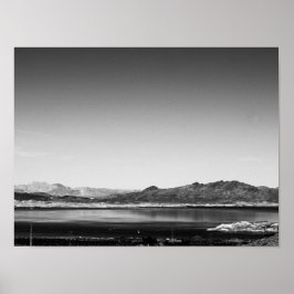 Poster Lago Mead Preto e Branco