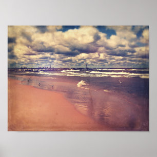 Poster Lago Michigan