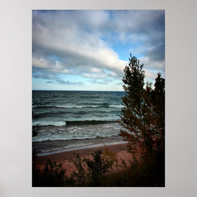 Poster Lago Michigan - St. Ignace, MI (Frente)