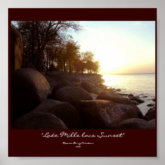 Poster "Lago Mille lacs Sunset"