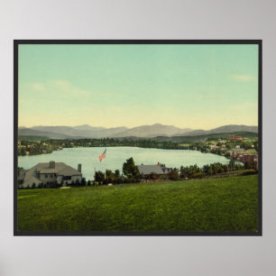 Pôster Lago mirror, Lake Placid New York