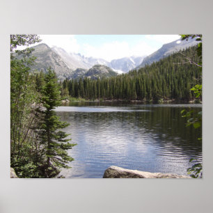 Poster Lago Montanha no Parque Nacional da Montanha Rocky