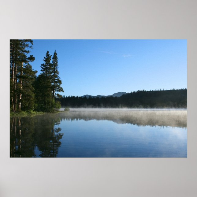 Poster Lago Montanha, Sunrise, Mist (Frente)