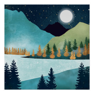 Pôster Lago Moonrise