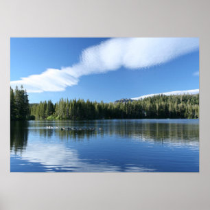 Poster Lago Mountain, Geese