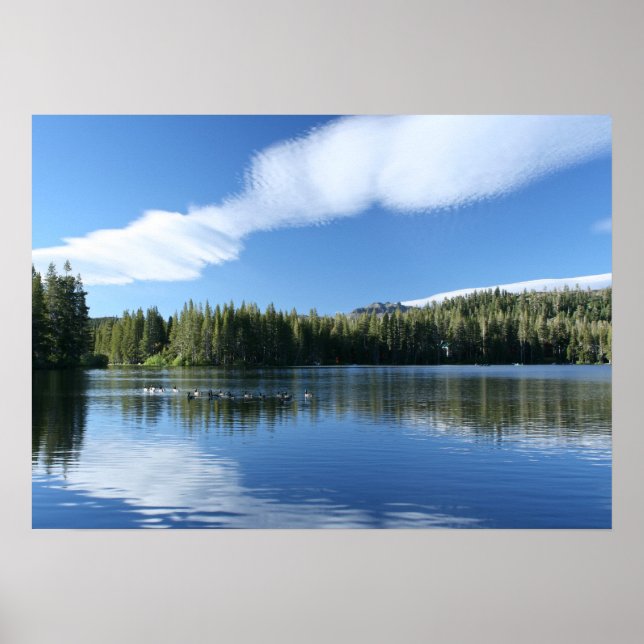 Poster Lago Mountain, Geese (Frente)