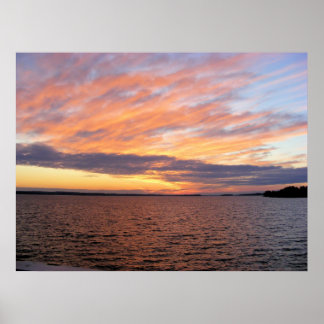 Pôster Lago Murray Sunset