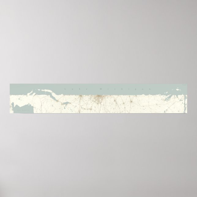 Poster Lago não furado Michigan, Horizontal (Frente)