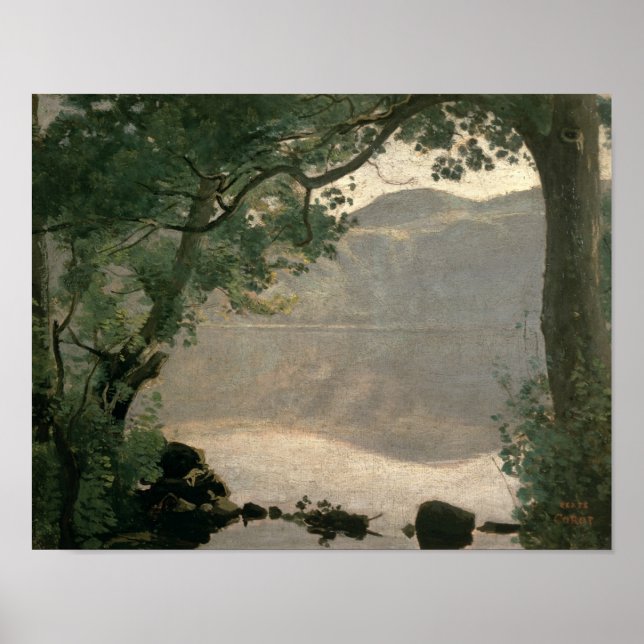 Poster Lago Nemi, 1843 (Frente)