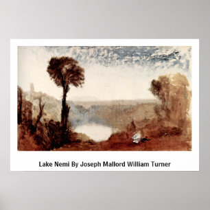 Poster Lago Nemi por Joseph Mallord William Turner
