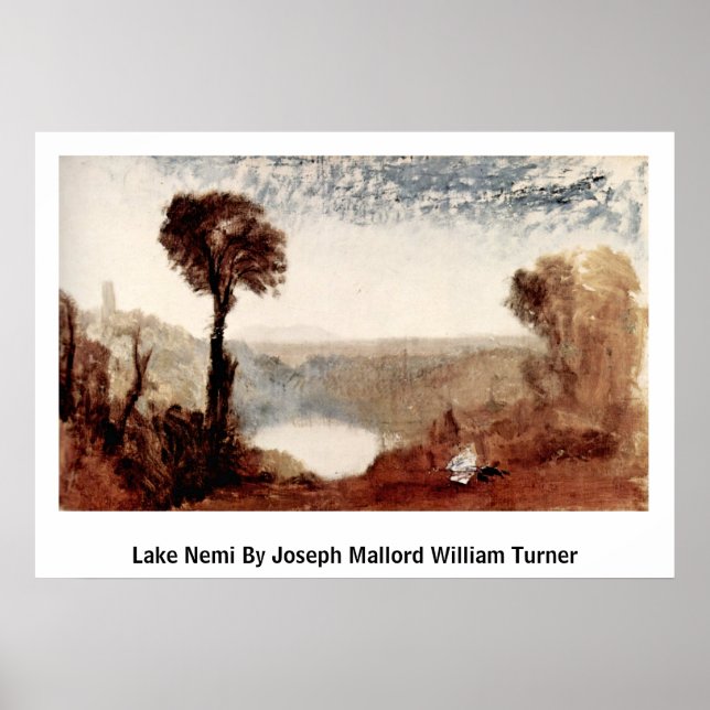 Poster Lago Nemi Por Joseph Mallord William Turner (Frente)