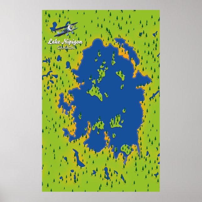 Poster Lago Nipigon (Frente)