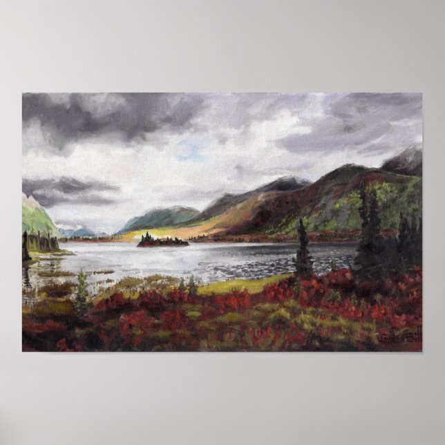 Poster Lago norte no outono: 17X11 (Frente)