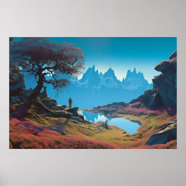 Poster Lago nos planaltos