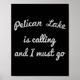 Poster Lago Pelican Minnesota Piada Pesca Acampamento Ver