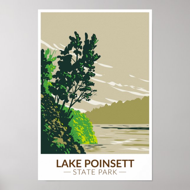 Poster Lago Poinsett State Park Arkansas Vintage (Frente)