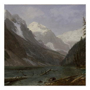 Pôster Lago Rockies, em Louise, no Canadá   Albert Bierst