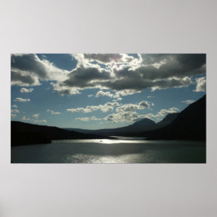 Poster Lago Saint Mary I no Parque Nacional Glacier