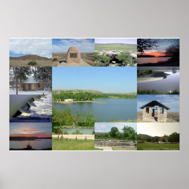 Pôster Lago Scott State Park (Frente)