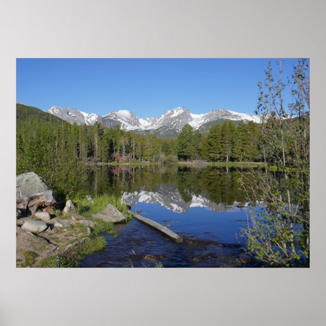 Poster Lago Sprague II no Parque Nacional Rocky Mountain (Frente)