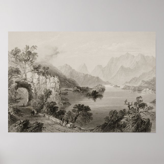 Pôster Lago Superior em Killarney, County Killarney, (Frente)