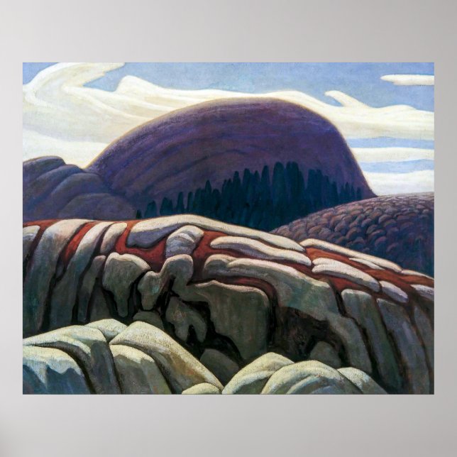 Poster Lago Superior Hill | Lawren Harris | (Frente)