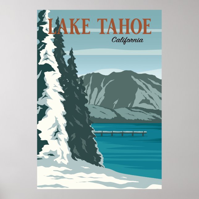 Poster Lago Tahoe (Frente)