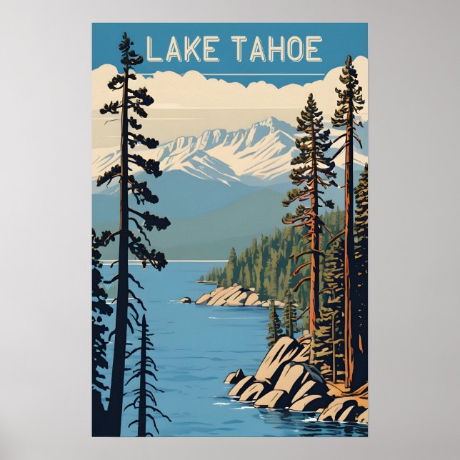 Poster Lago Tahoe (Frente)