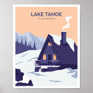 Poster Lago Tahoe Califórnia