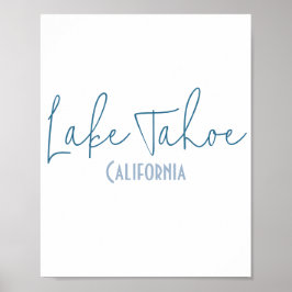 Poster Lago Tahoe, Califórnia Lembrança