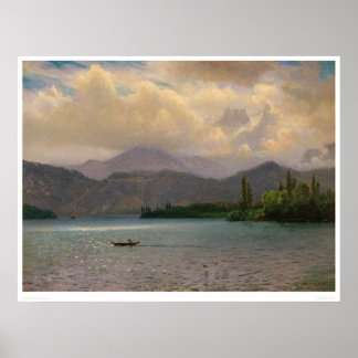 Pôster Lago Tahoe, Califórnia, por Bierstadt (0102a)