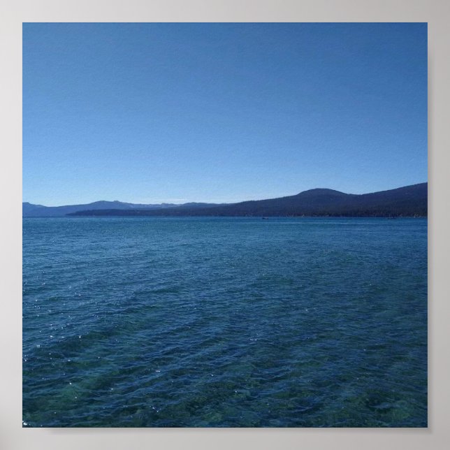 Poster Lago Tahoe no início da tarde (Frente)