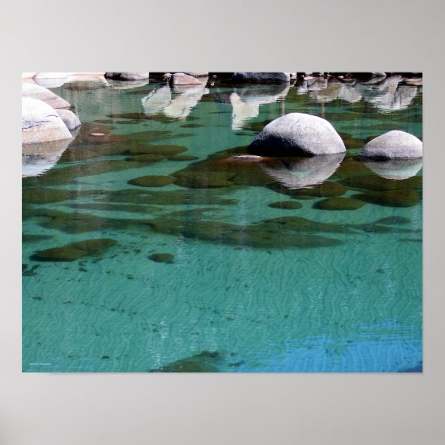 Poster Lago Tahoe Sand Ripples 2 (Frente)