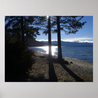 Poster lago tahoe shore