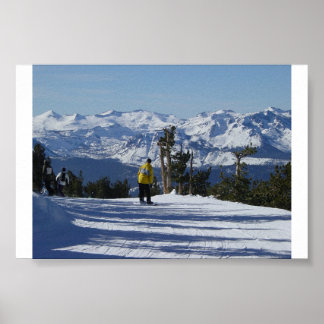 Poster Lago Tahoe Snowboard