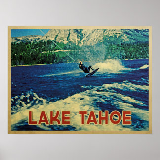 Pôster Lago Tahoe Water Skier