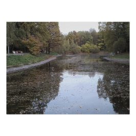 Pôster Lago Tranquilo de Outono – Edição Escandinava