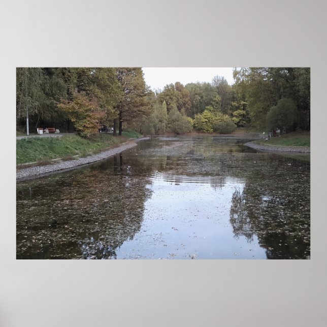 Poster Lago Tranquilo de Outono – Edição Escandinava (Frente)