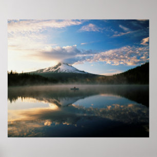 Poster Lago Trillium Floresta Nacional Mount Hood, OR