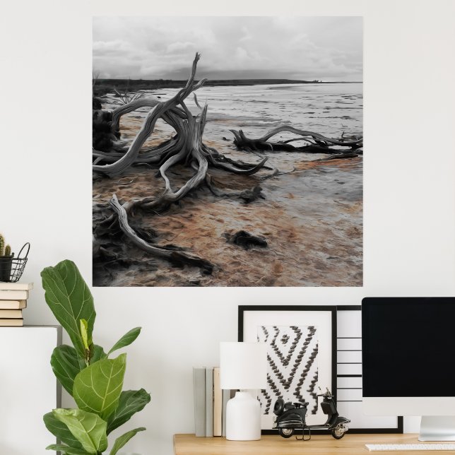 Poster Lago Tyrrell Natural Forces (Escritório em casa)