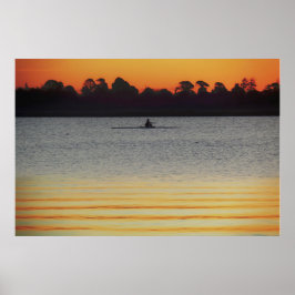 Poster Lago Wendouree Calmo Antes do Anoitecer