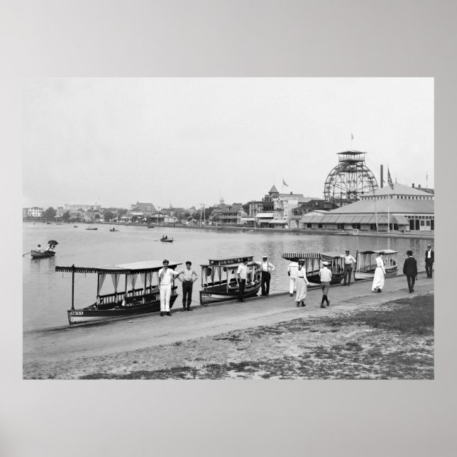 Poster Lago Wesley, Parque Asbury: 1901 (Frente)