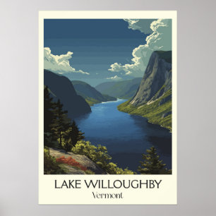 Poster Lago Willoughby VT Fiorde Cénico