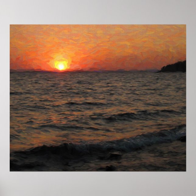 Poster Lago Yellowstone (Frente)