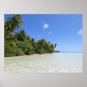 Poster Lagoa Azul de Rangiroa