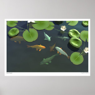 Poster Lagoa de Koi